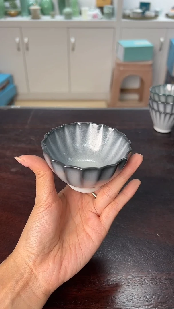 龙泉云间青瓷小米茶器
