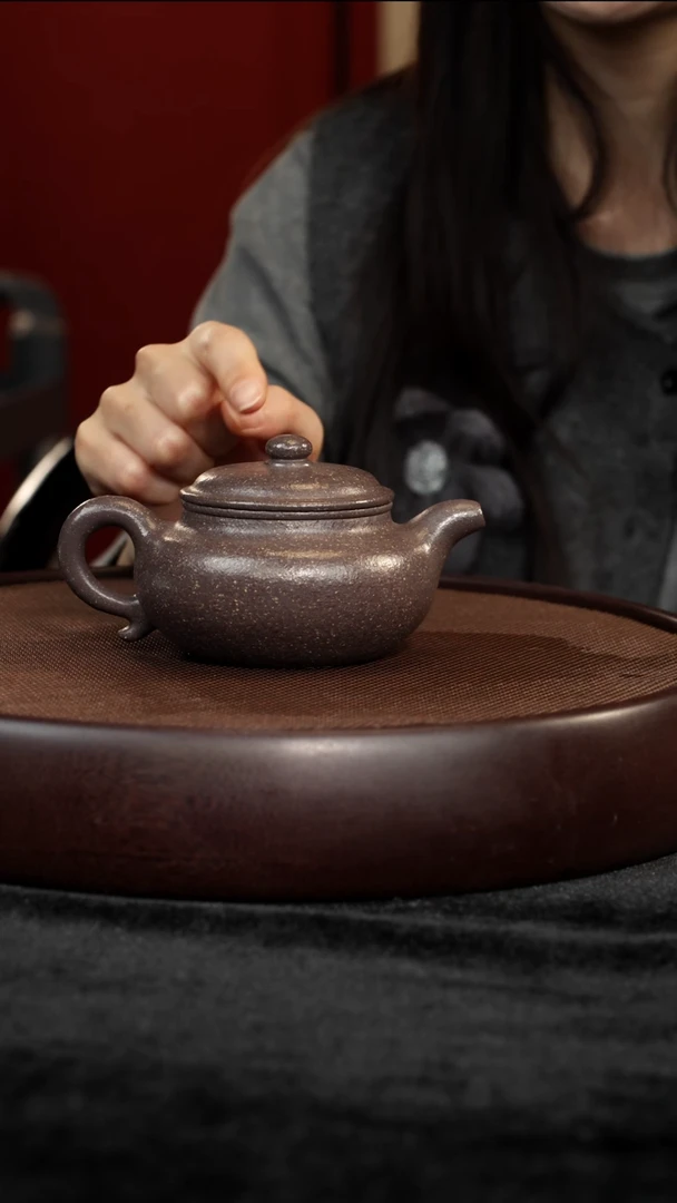 茶壶紫砂天青仿古220cc