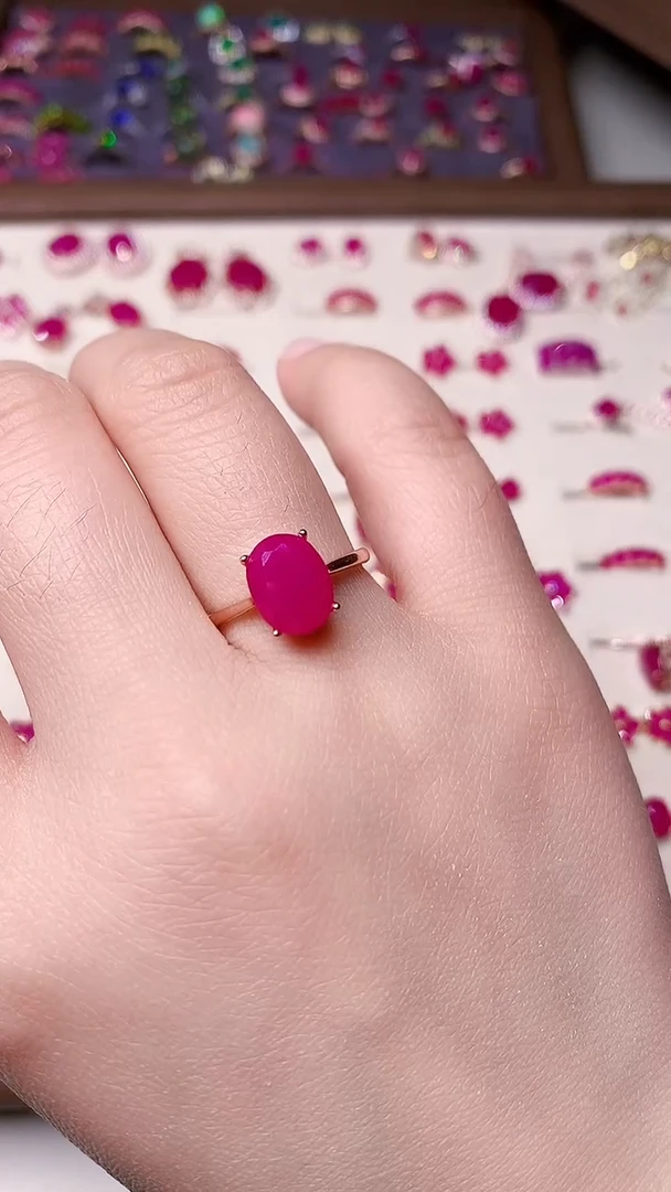 【闪购商品】红宝石戒指银S925镶嵌....