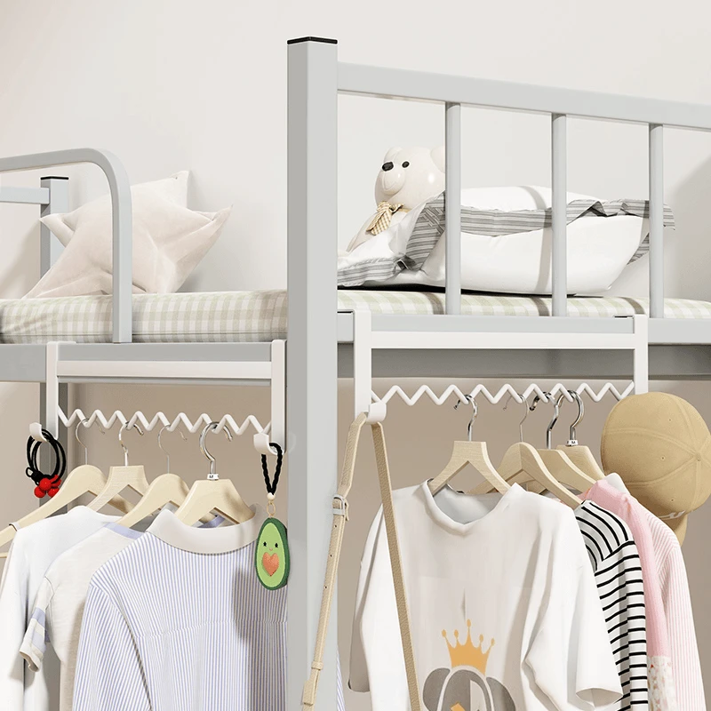 大学生宿舍好物床边挂衣服神器免打孔挂钩衣架寝室上下铺床置物架