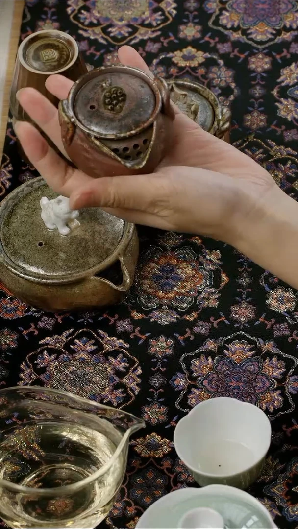 半闲记莲蓬柴烧宝瓶