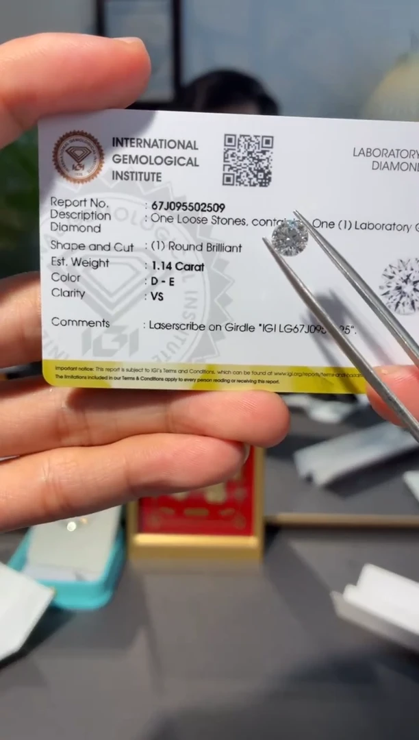 裸石实验室培育钻石1.14