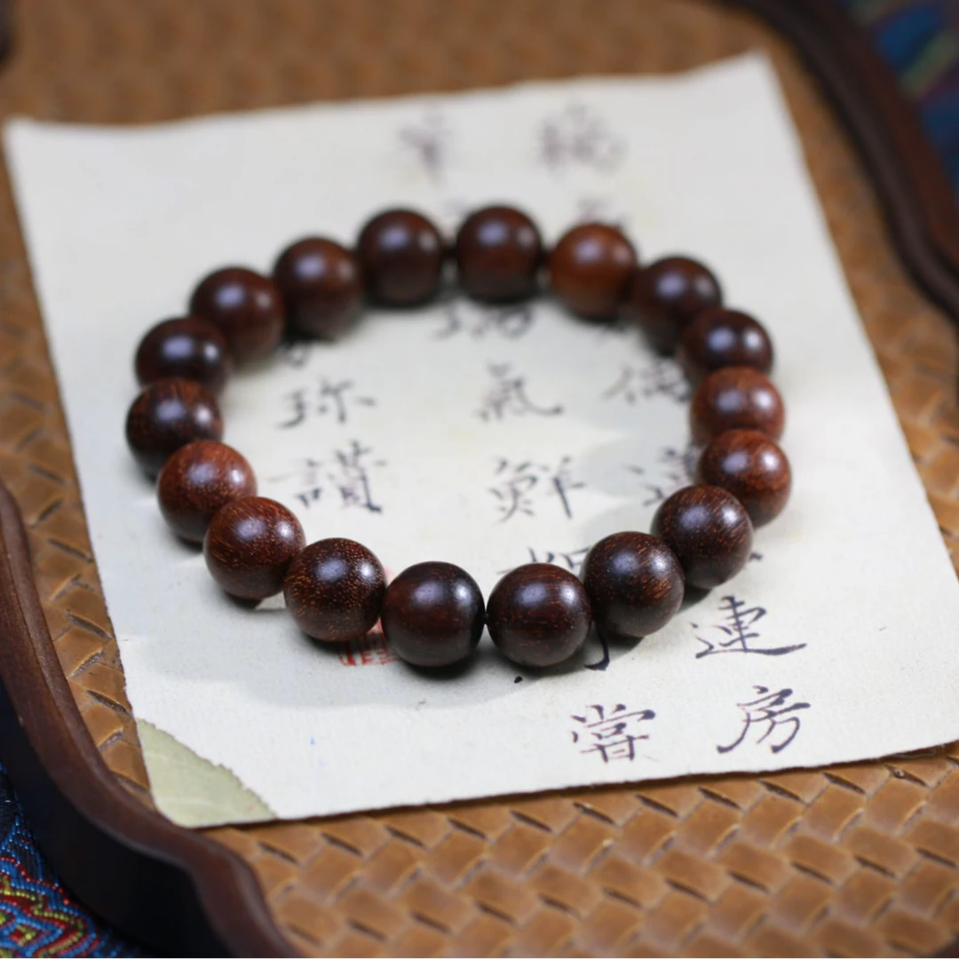 增香沉香木【曹总文玩】12mm文玩沉香木串手链SG104