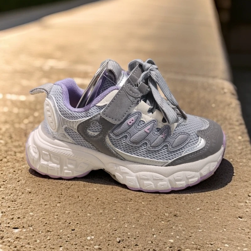 减震轻便秋季透气女男运动鞋鞋子网面厚底女士