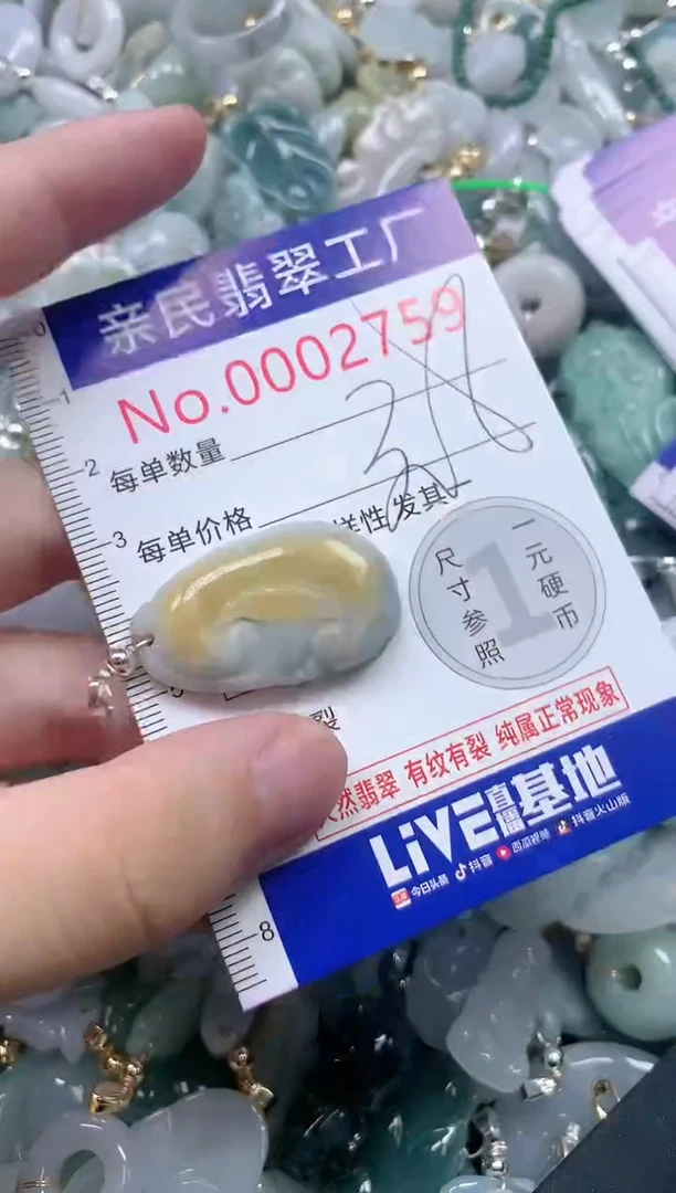 翡翠未镶嵌吊坠(不含链)2759