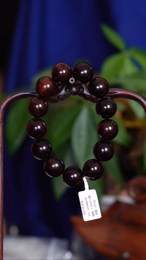 手串/手链黄花梨/降香黄檀?****?帝王紫顺纹