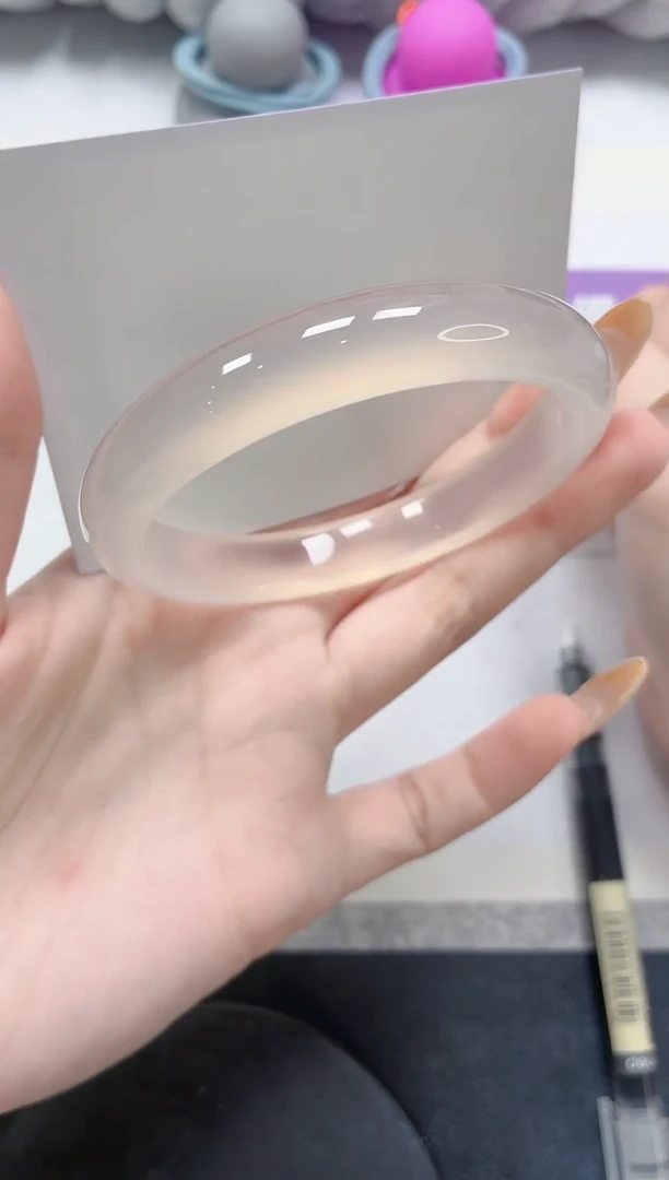 石英质玉手镯未镶嵌313-荔枝58.7