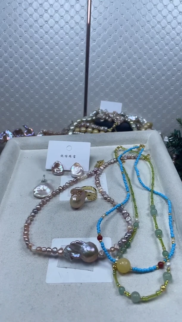 未镶嵌套装淡水珍珠【纯恬珍珠】