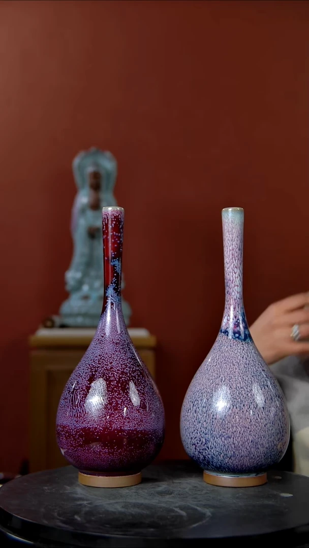 摆件大宋官窑 【花器鹅颈瓶】釉色任选1