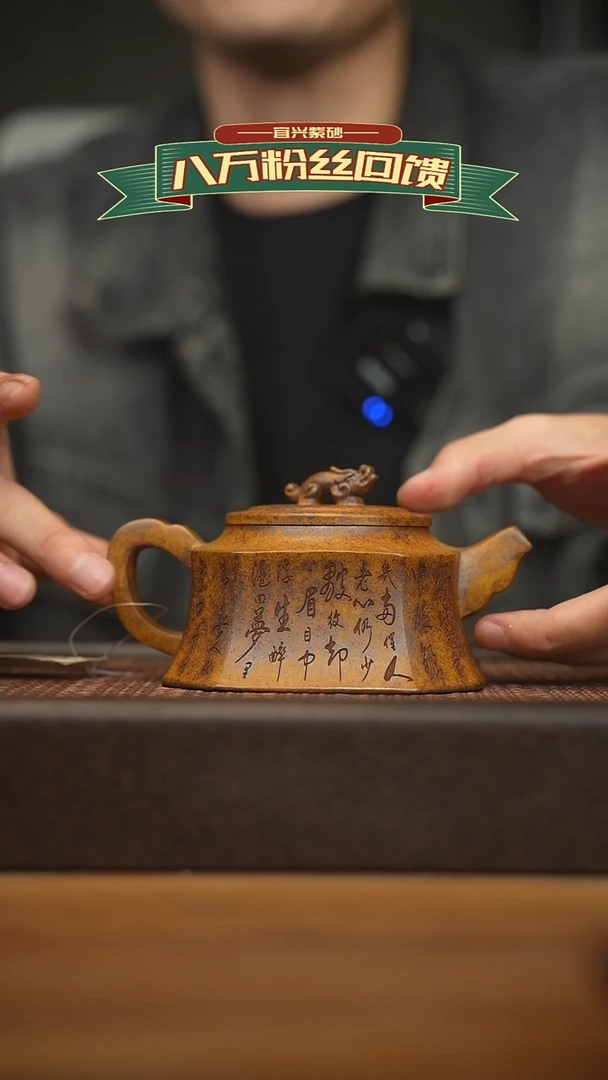 茶壶紫砂宜兴原矿 紫砂手工紫砂壶容量300cc