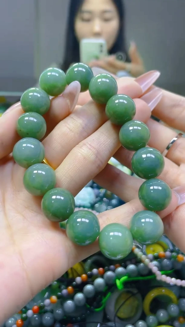 翡翠未镶嵌颈饰13MM/W/翡翠A货一图一物