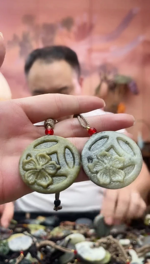 未镶嵌岫玉吊坠多样性发货拍一发一