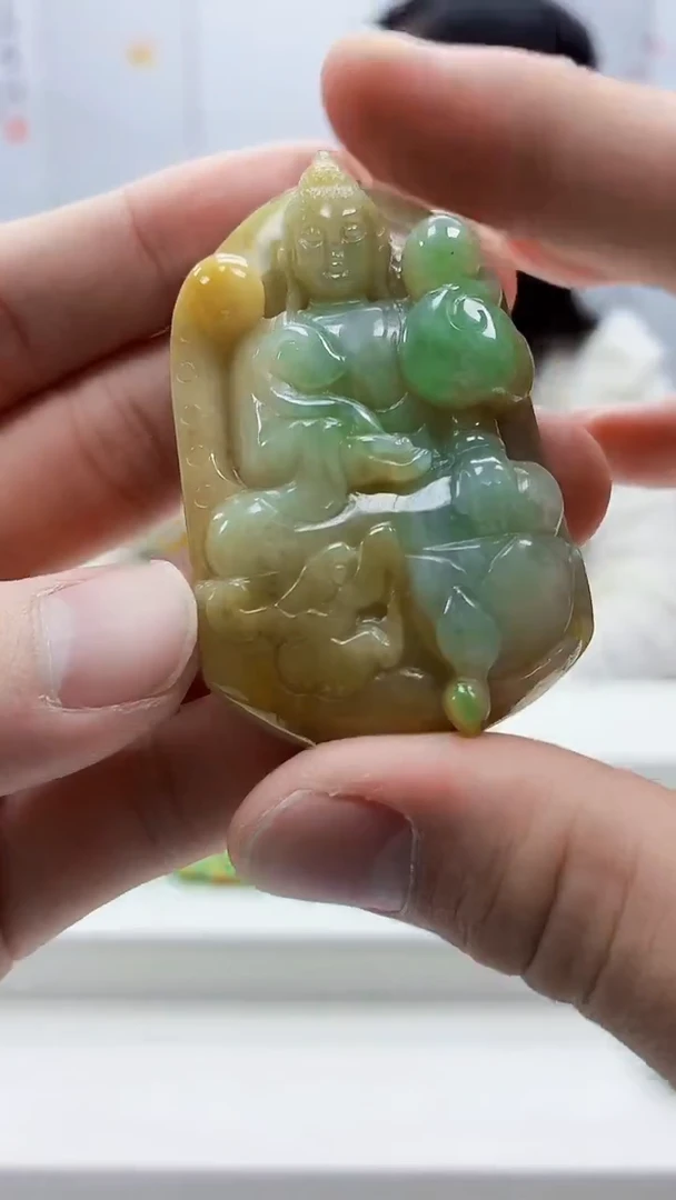 未镶嵌定制翡翠4852bb-毛货挂件92