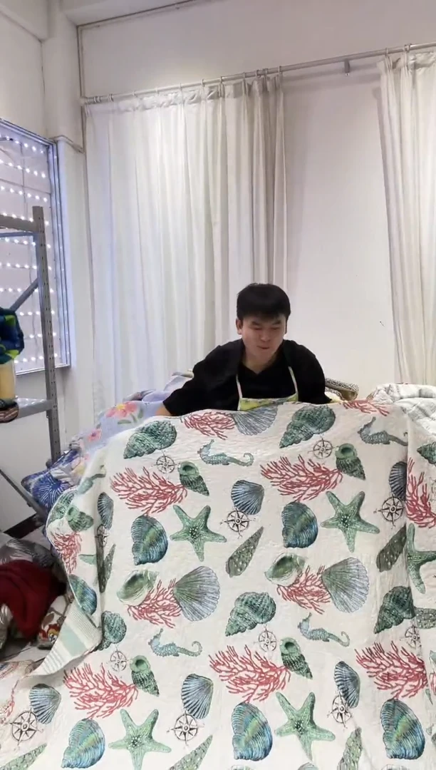 棉240*270纯棉床盖215号微瑕