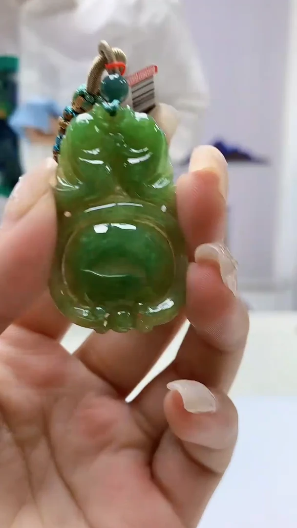 定制翡翠未镶嵌5158ms-毛货95如意