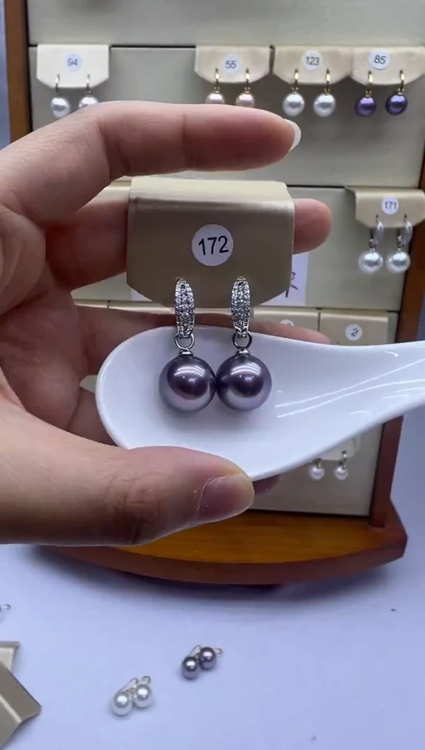 未镶嵌耳饰淡水珍珠172
