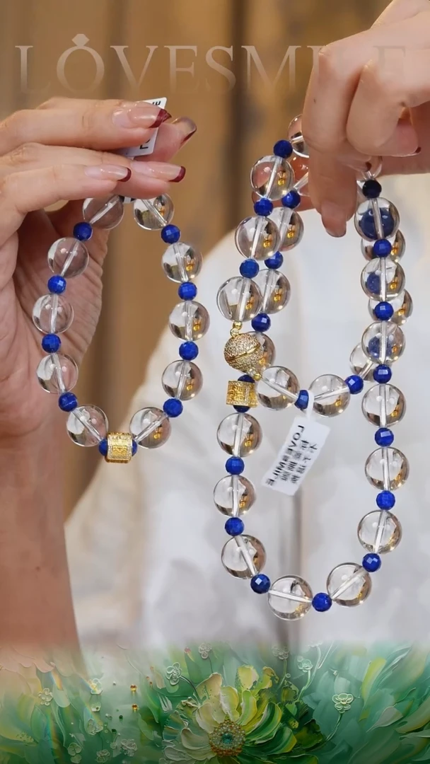 未镶嵌项链水晶040项链+手串一套