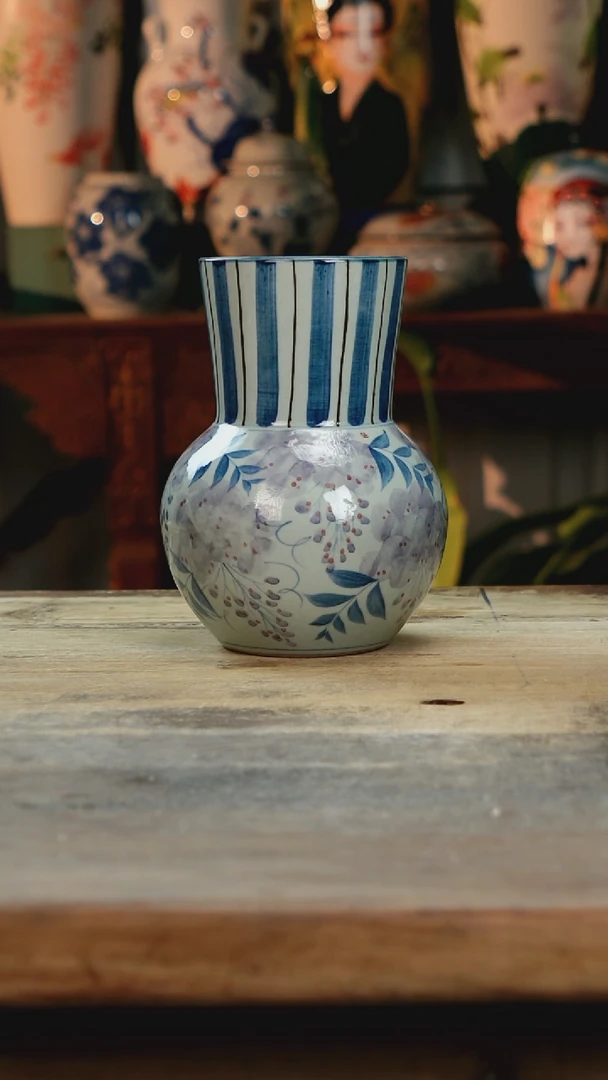 【闪购商品】瓷片景德镇纯手工釉下彩精品花瓶