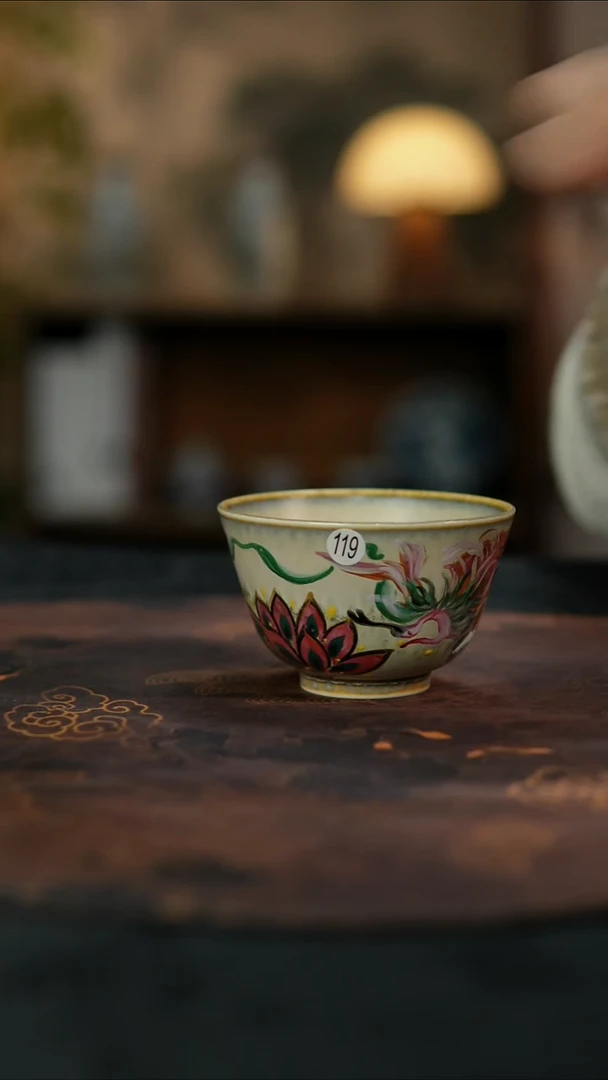 杯景德镇陶瓷杯碗柴烧多人