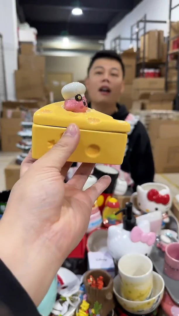 瓷片星之卡比奶酪首饰罐