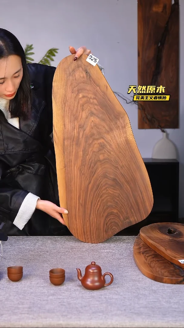 木北美黑胡桃原木.干裂疤结不属于商品质量问题完美主义者慎拍