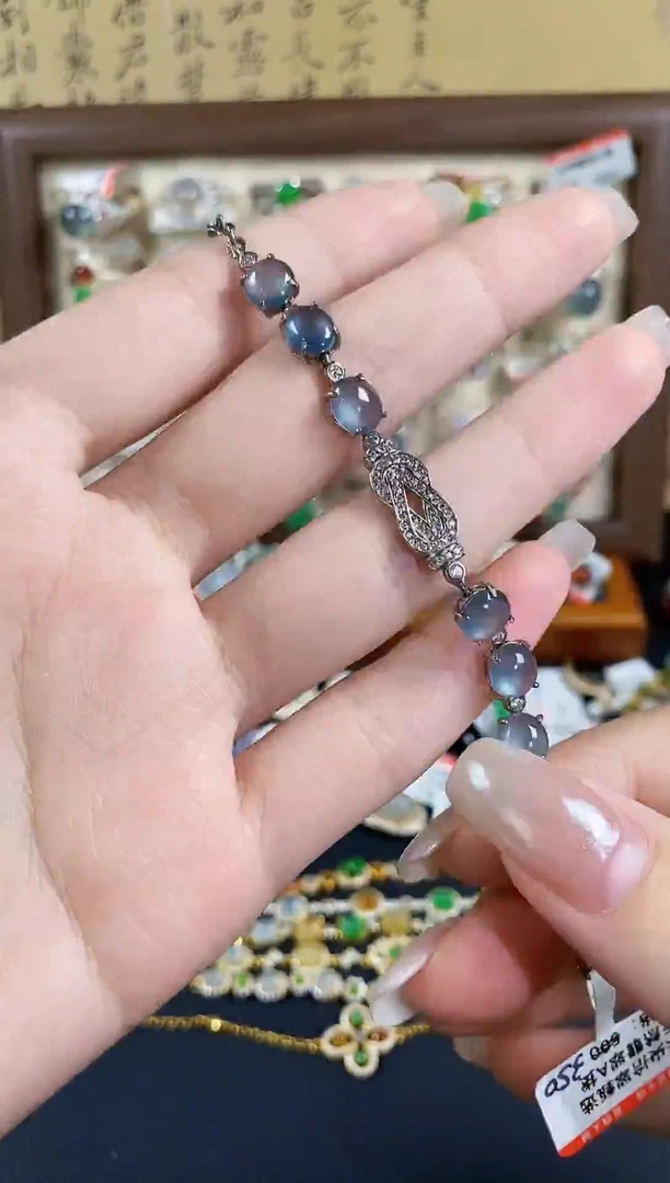 银S925镶嵌戒指翡翠天然A货翡翠31