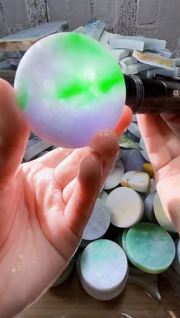 裸石翡翠天然翡翠A货古 南 097