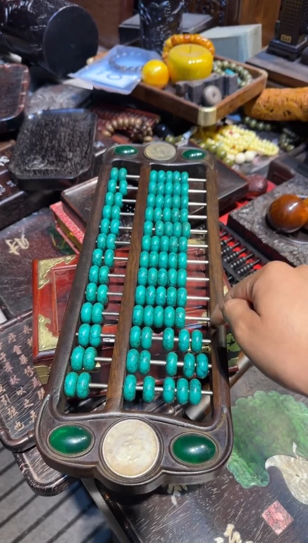 木算盘绿汉镶嵌