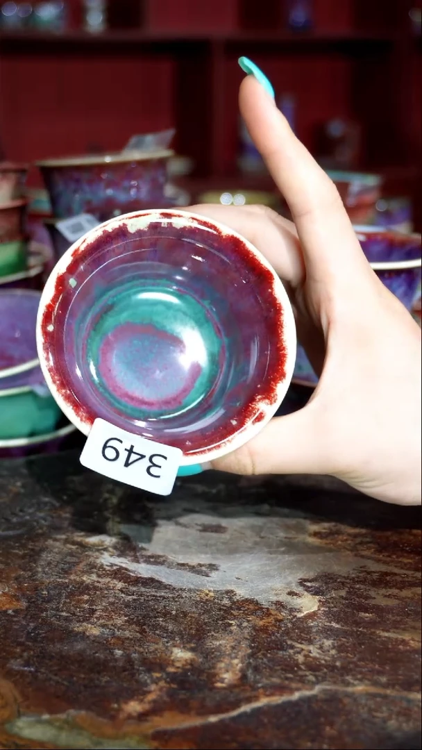 摆件 精品窑变钧瓷茶器