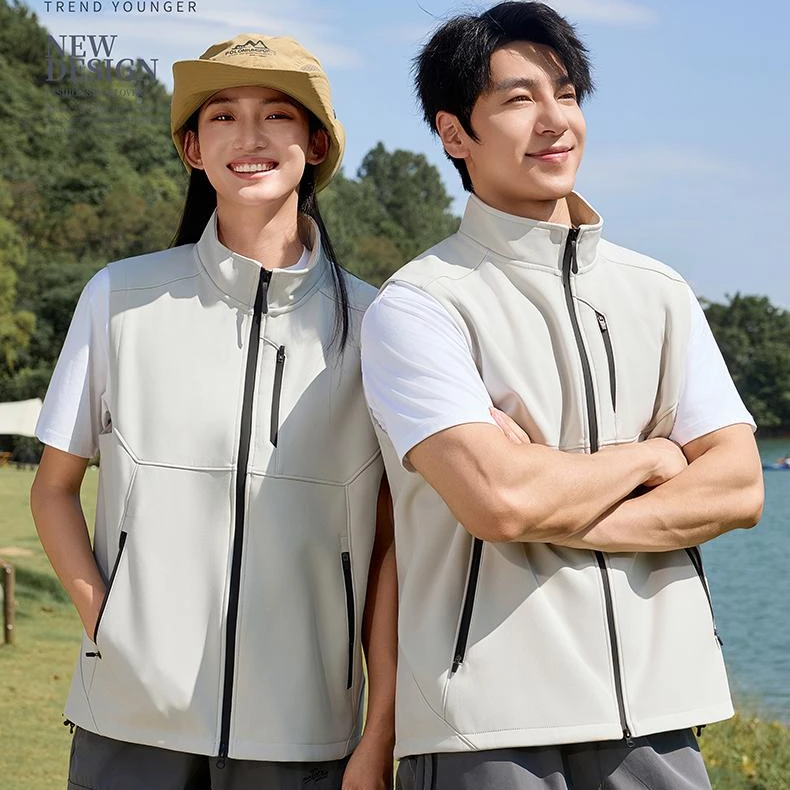 立领冬季防风春秋透气单马甲夏季防水常规保暖运动休闲户外薄款