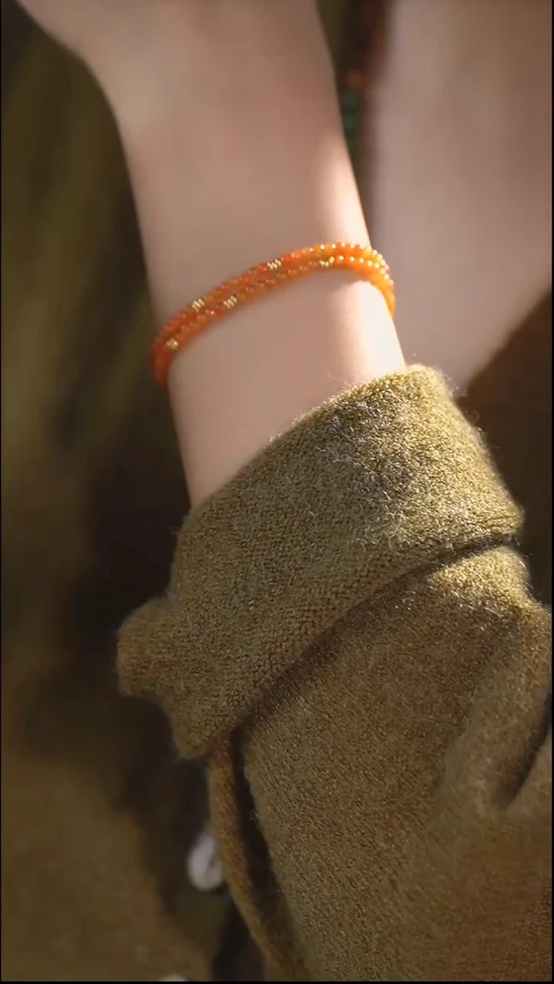 银S925镀金镶嵌手链翡翠翡翠单圈叠戴