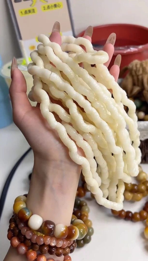 手串菩提根/象牙果沐h65土豆粉tangle玉化肠8mm双圈