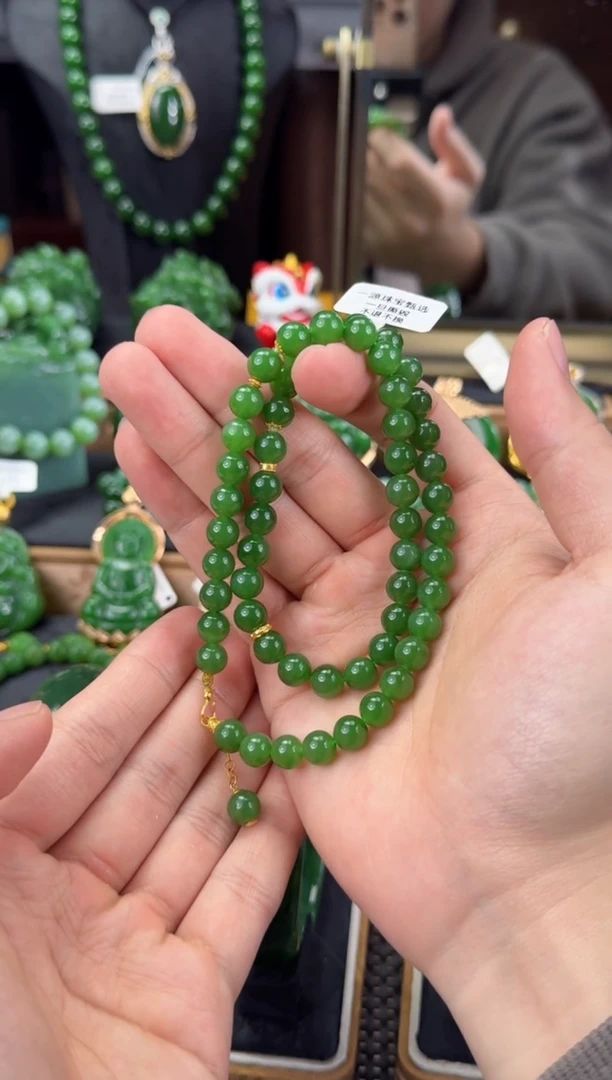 【闪购商品】和田玉（碧玉）吊坠(不含链)18K金镶嵌