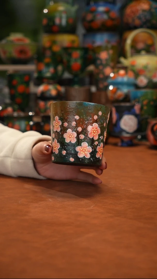 陶瓷油画手绘釉下彩