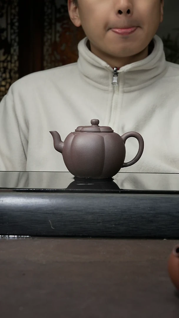 【闪购商品】紫砂茶壶紫泥 大彬梅花 220cc 029