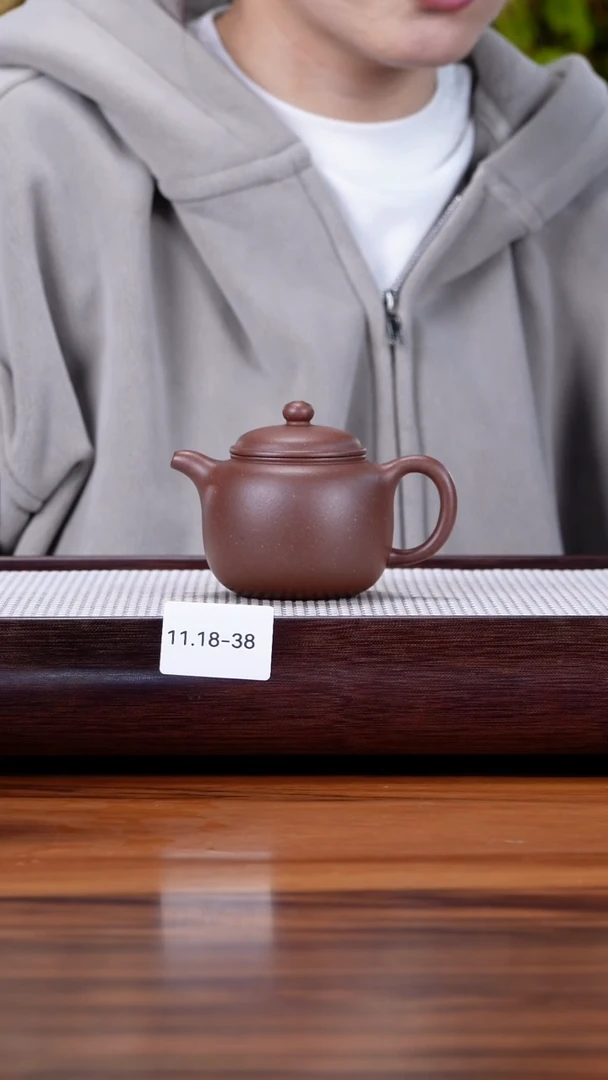 茶壶紫砂11.18-38 深井紫泥  匏尊160