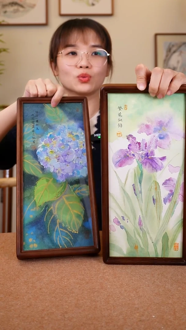 竖款鹿鸣现代美术馆-岳倚竹老师作品
