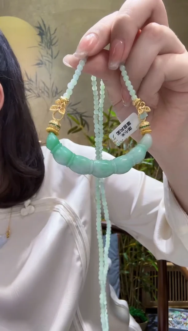 翡翠银S925镶嵌颈饰吊坠