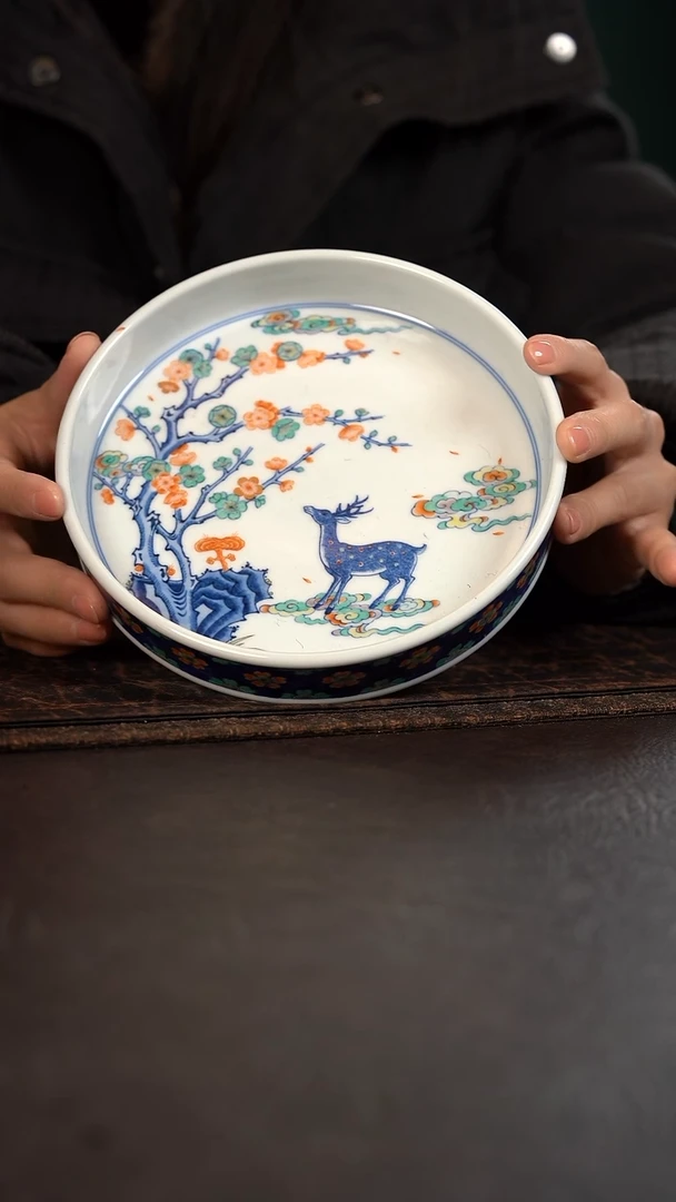 【闪购商品】杯云霞珍藏五彩隆冬大直口壶承