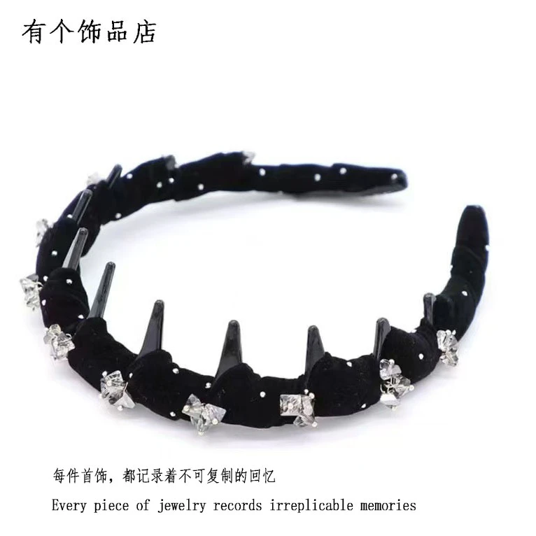 小香风气质发箍女新款波浪防滑碎发洗脸头箍发卡S