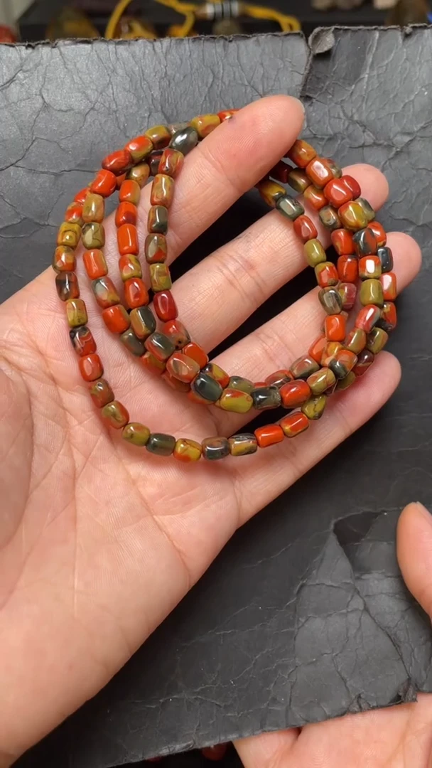 未镶嵌106南红玛瑙多圈