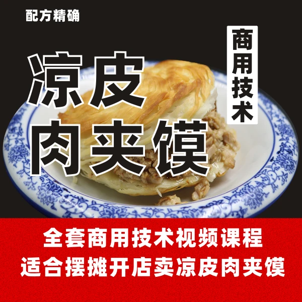 3陕西凉皮+肉夹馍技术（视频教程+文字配方）解老师