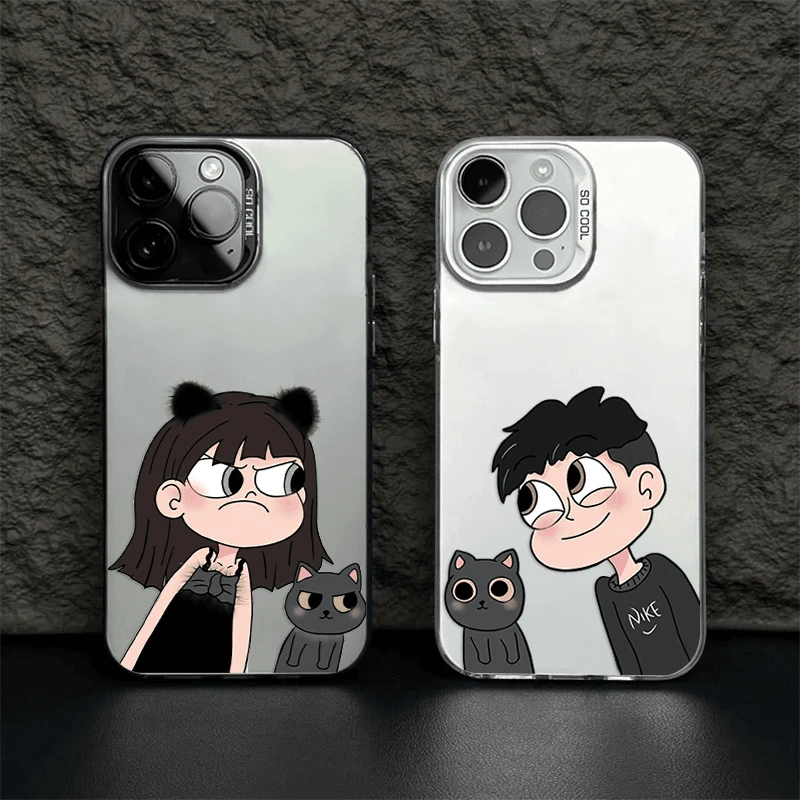 卡通情侣适用苹果16/iphone17华为oppo小米17荣耀vivo手机防摔壳