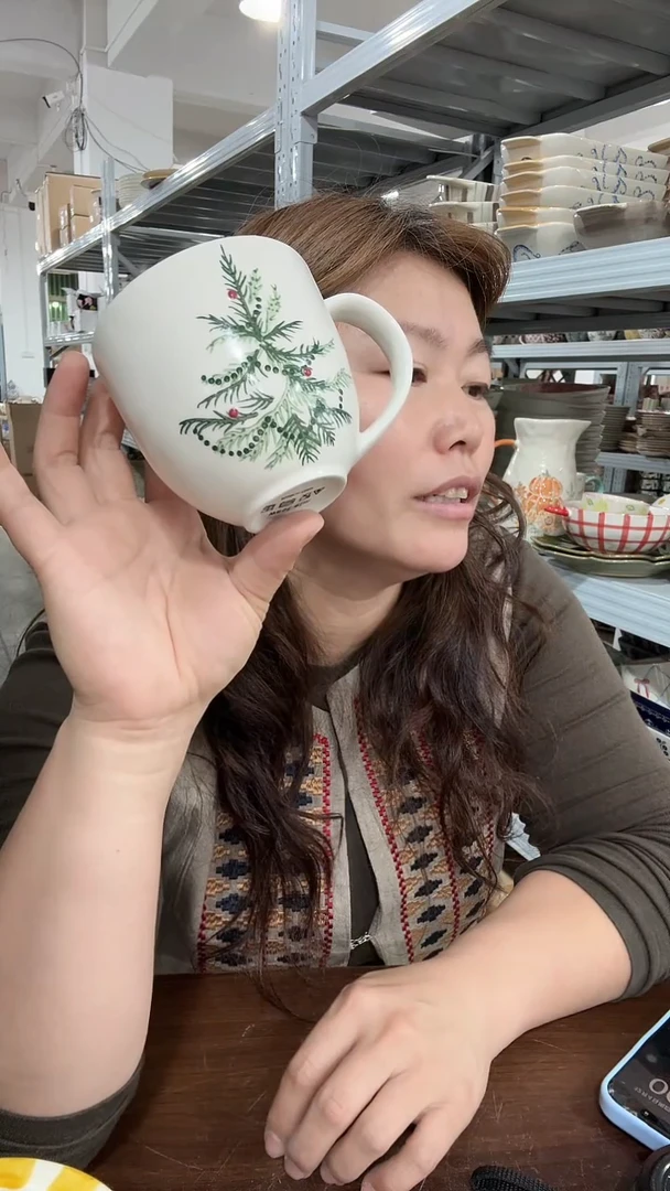 陶瓷圣诞树马克杯
