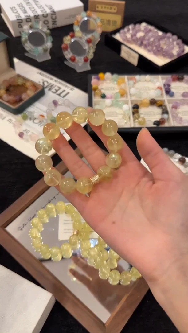 合金手链水晶黄阿赛x3177