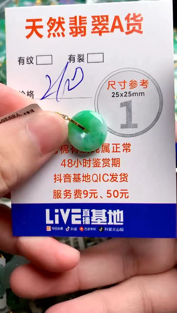 翡翠18K金镶嵌颈饰0113338748