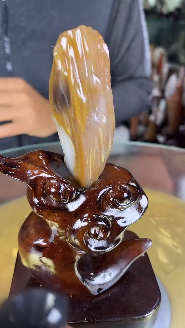 未镶嵌珠宝奇石硅化玉缅甸天然树化玉摆件