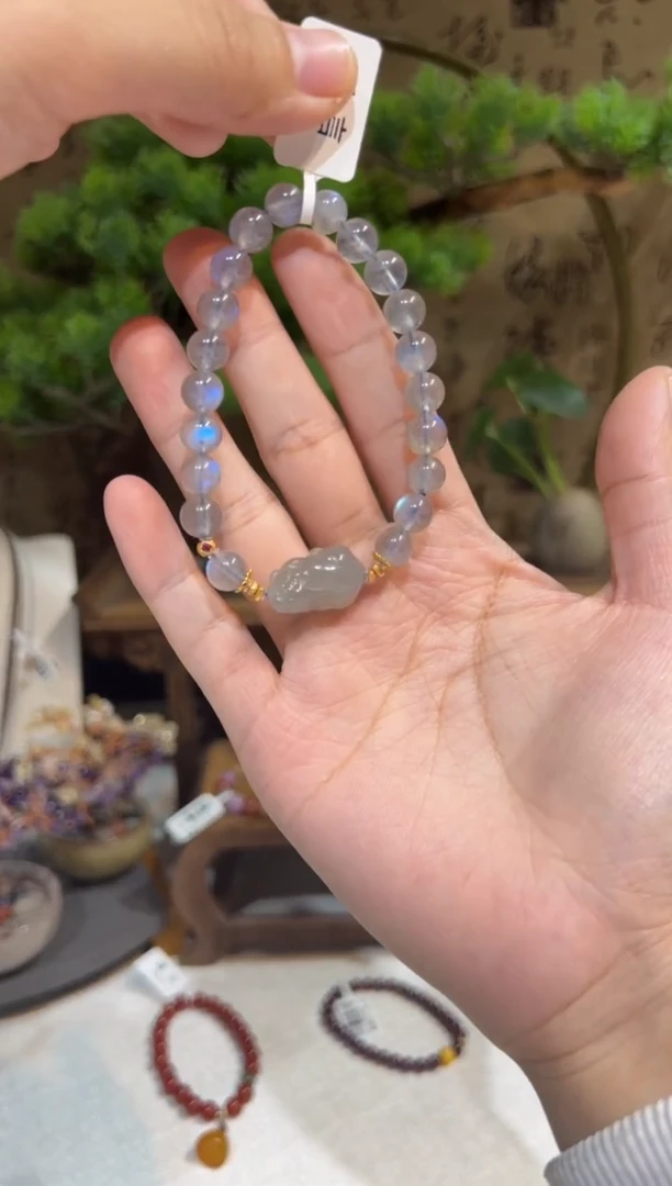 未镶嵌手链长石手饰@@