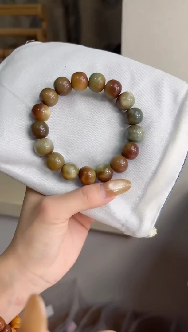 手串菩提根/象牙果f73紫美人干磨苹果13*14mm手串