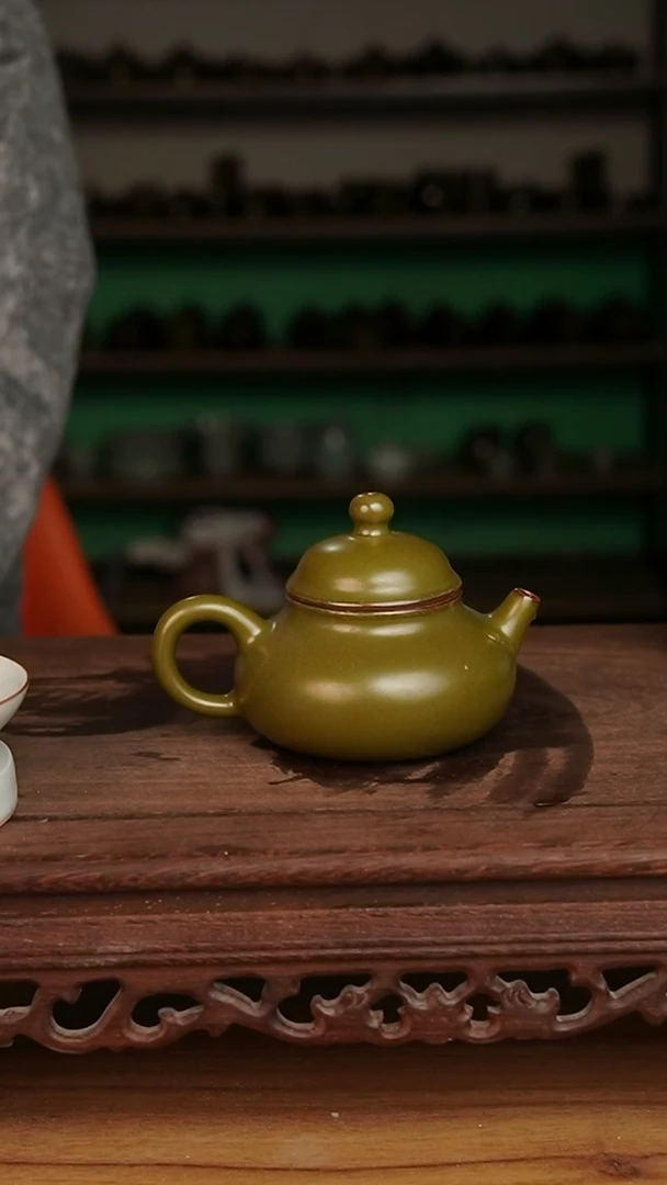 杯茶叶末容天壶微微不完美